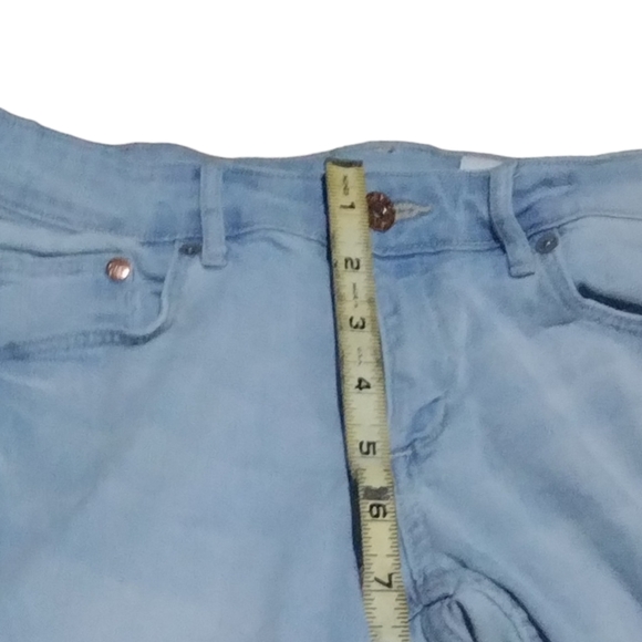 Denim skinny super low waist 30/32 stretchy stonewash light blue - Picture 7 of 7